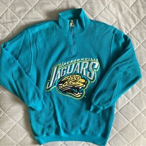 Jacksonville Jaguars Starter Pro Line 1/4 Zip Pullover Mens Medium Vintage NFL